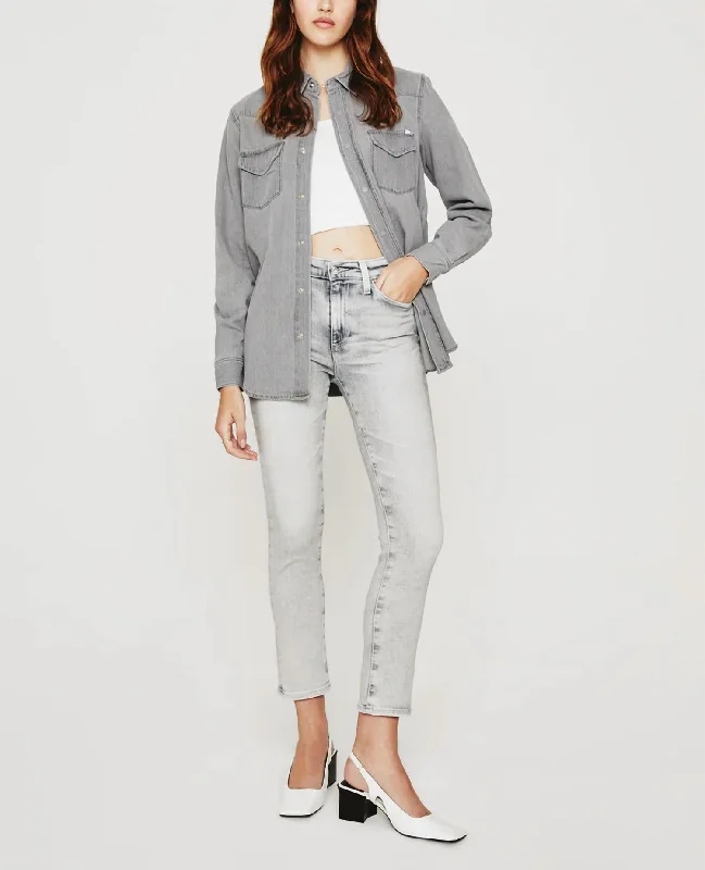 Get More, Spend Less – Shop Now!Mari High Rise Crop Jean In Avalanche