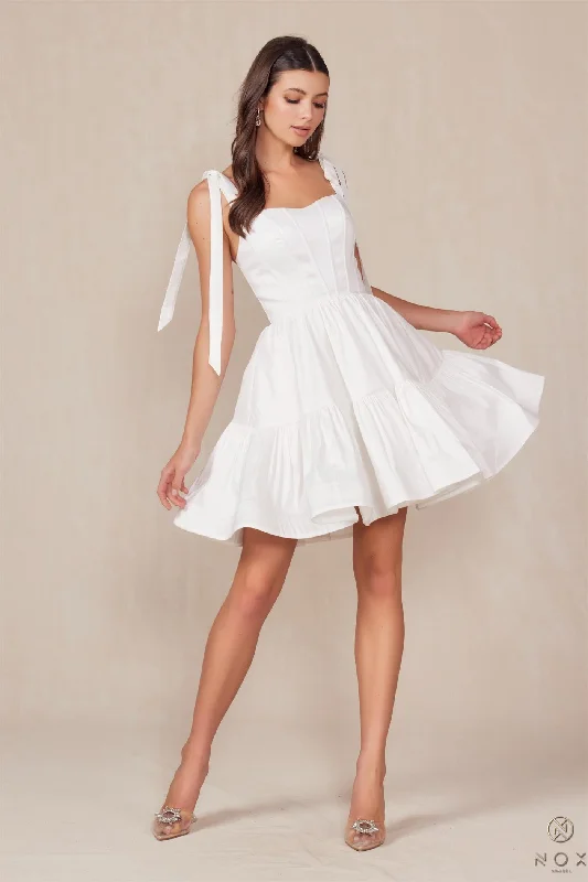 Save More with Every Purchase!Nox Anabel T869W Short A Line Homecoming Cocktail Dress