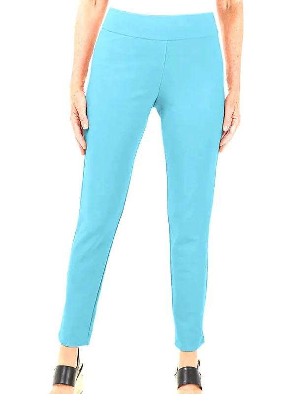 Get the Best for Less!P-21 - Pull-On Cigarette Pant In Aqua