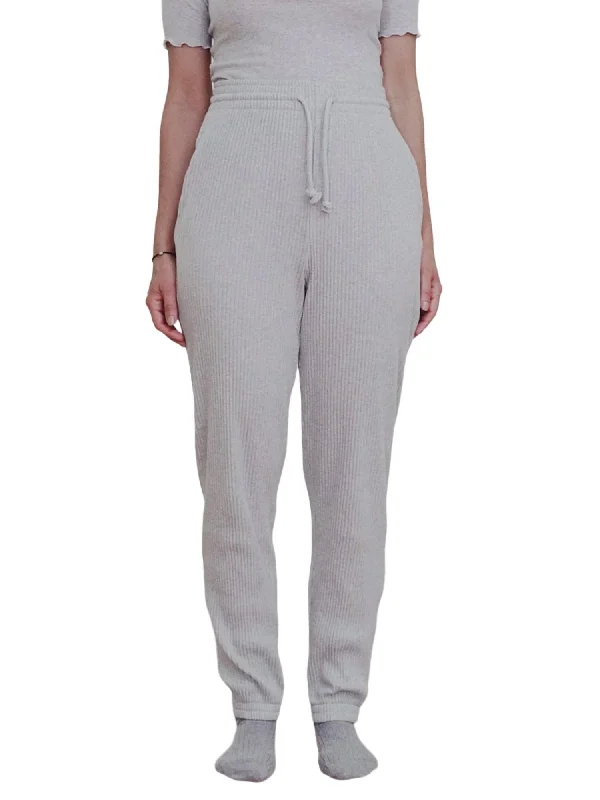 Best Price of the Season!Rib Sweatpant In Grey Melange