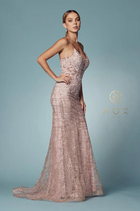 Get More for Less!Sexy Formal Long Prom Dress Rose Gold